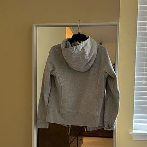Grey Lululemon Zip-up Hoodie Jacket with Oversized Hood